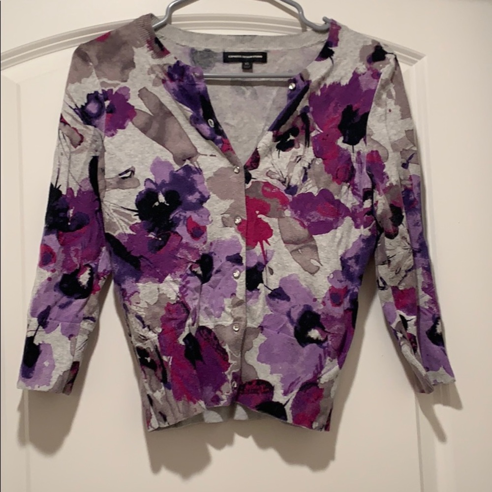 Express Flowered Cardigan